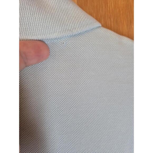 MICHAEL KORS Zip Pastel Blue Polo Shirt NEW 2XL XXL MSRP $118 - Pin hole on back - Picture 8 of 8